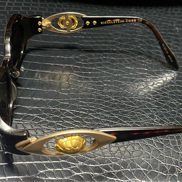 Authentic Kieselstein-Cord Golden Turtle Shell Sunglasses - Picture 8 of 14